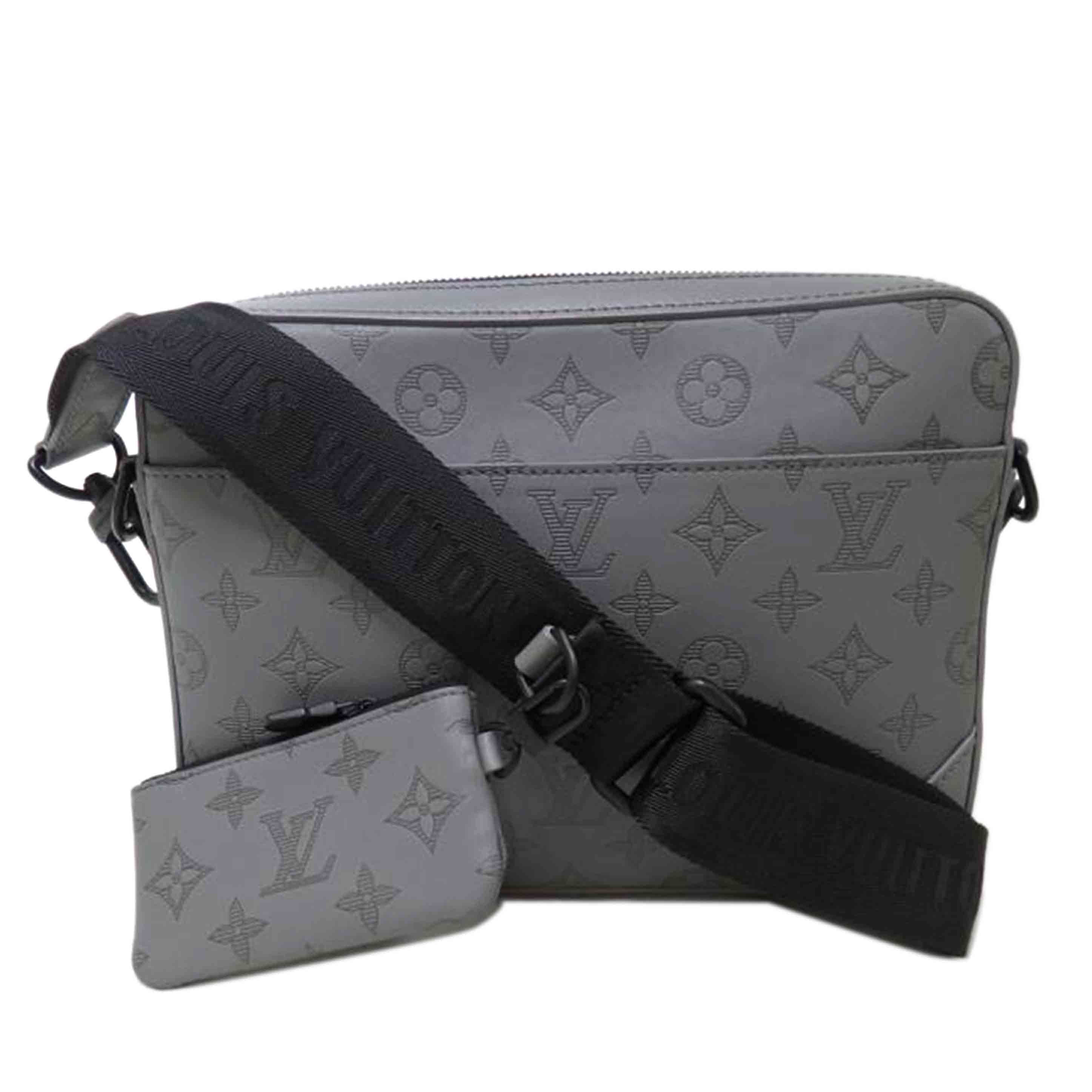 LV ルイヴィトン/デュオ・メッセンジャー/モノグラム・シャドウ/グレー/M46104//RFI****/SAランク/84