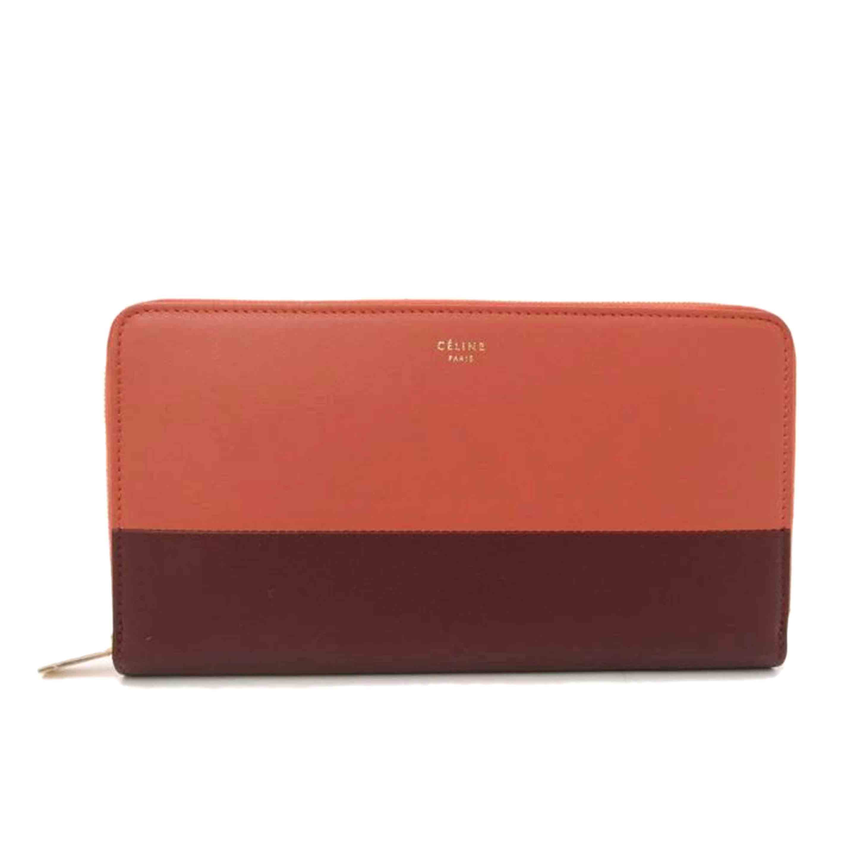 CELINE セリーヌ/ラウンドファスナー長財布/バイカラー//W-T******/SAランク/69
