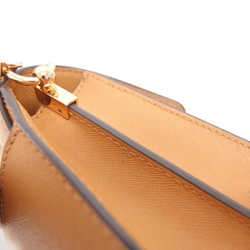 TORY BURCH トリーバーチ/レザーチェーンショルダーバッグ/キャメル/10009171//Aランク/04