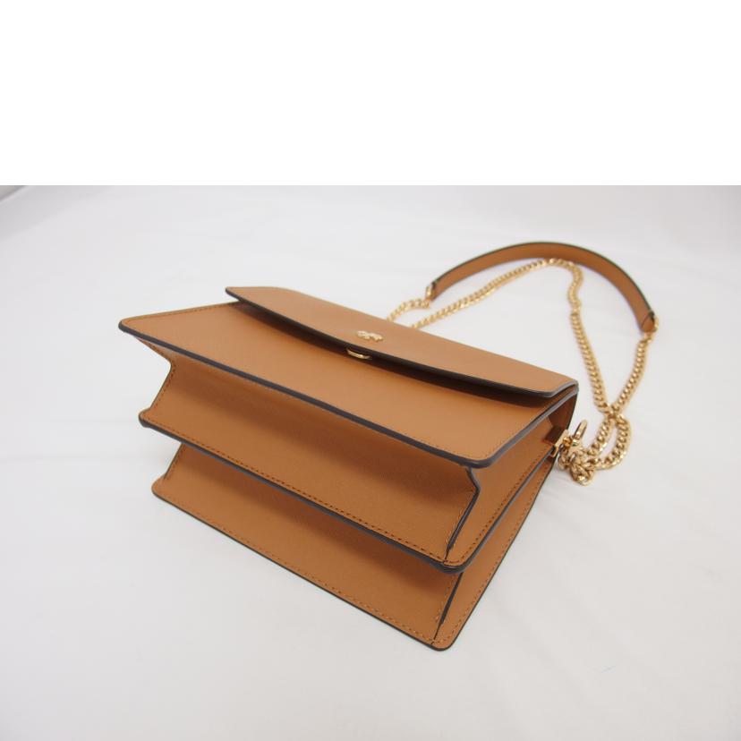 TORY BURCH トリーバーチ/レザーチェーンショルダーバッグ/キャメル/10009171//Aランク/04
