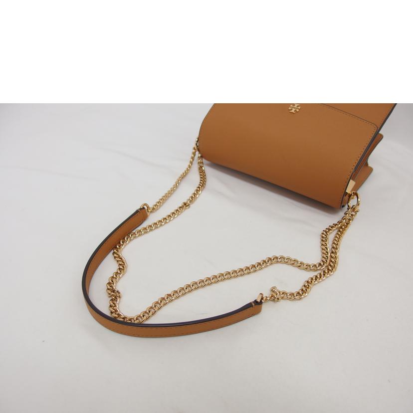 TORY BURCH トリーバーチ/レザーチェーンショルダーバッグ/キャメル/10009171//Aランク/04