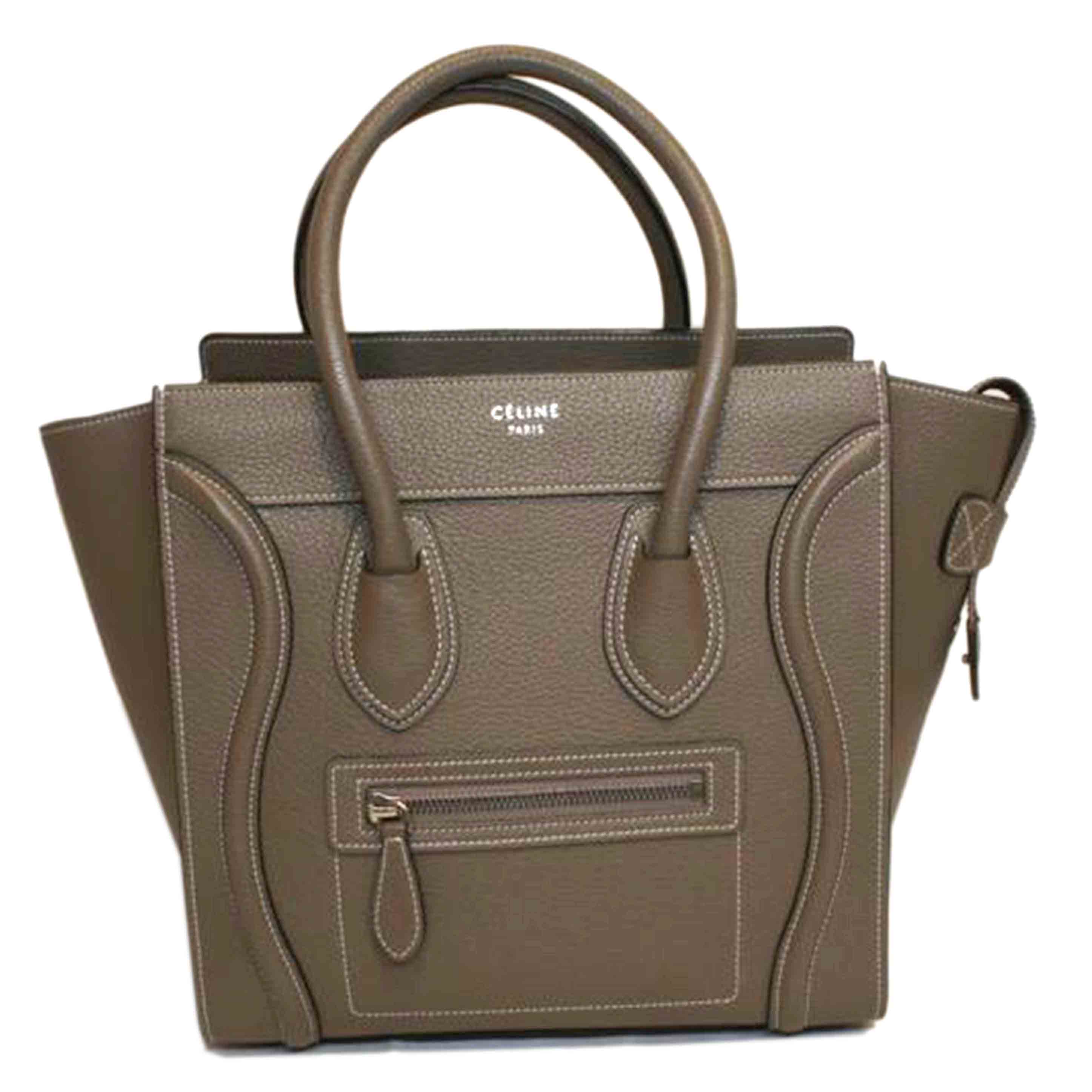 CELINE セリーヌ/ラゲージマイクロショッパー/グレージュ//Aランク/92