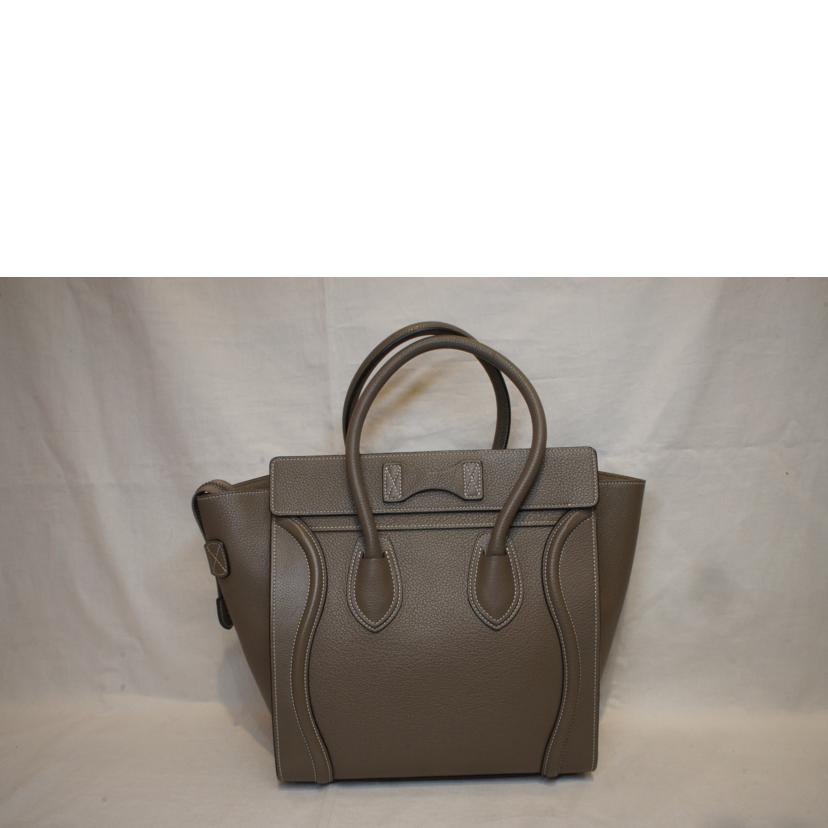 CELINE セリーヌ/ラゲージマイクロショッパー/グレージュ//Aランク/92