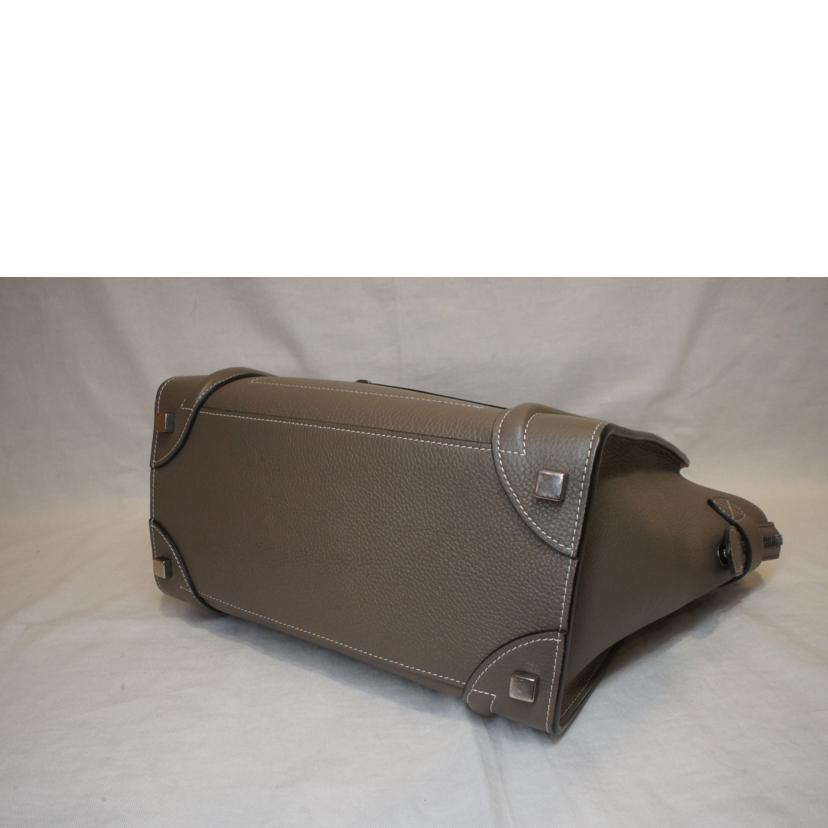 CELINE セリーヌ/ラゲージマイクロショッパー/グレージュ//Aランク/92