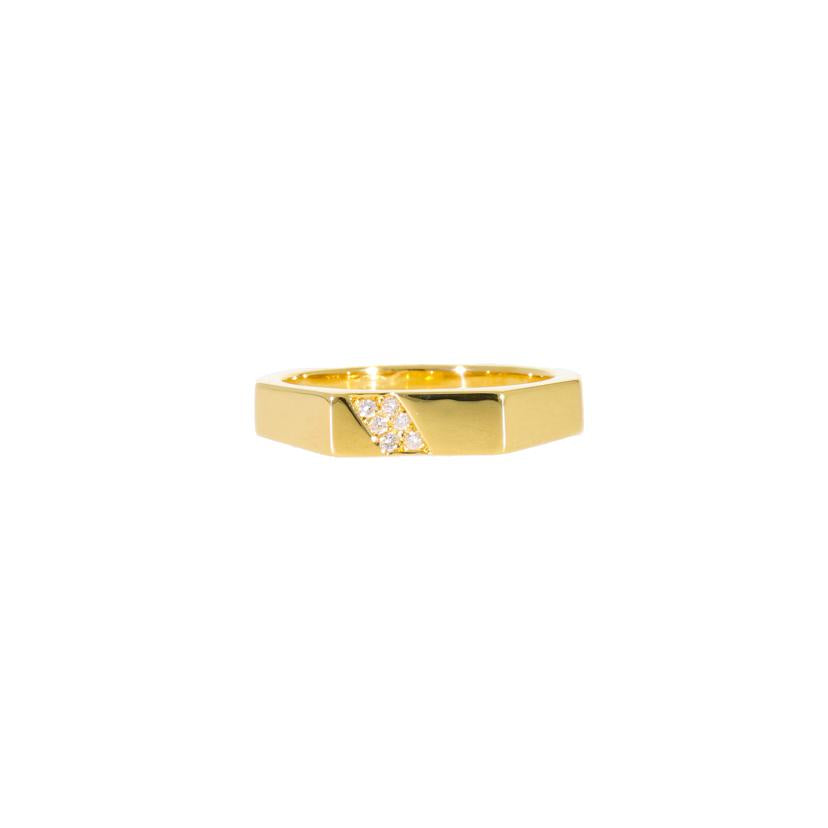 / K18ダイヤリング0.03ct//Aランク/65