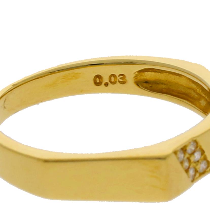 / K18ダイヤリング0.03ct//Aランク/65