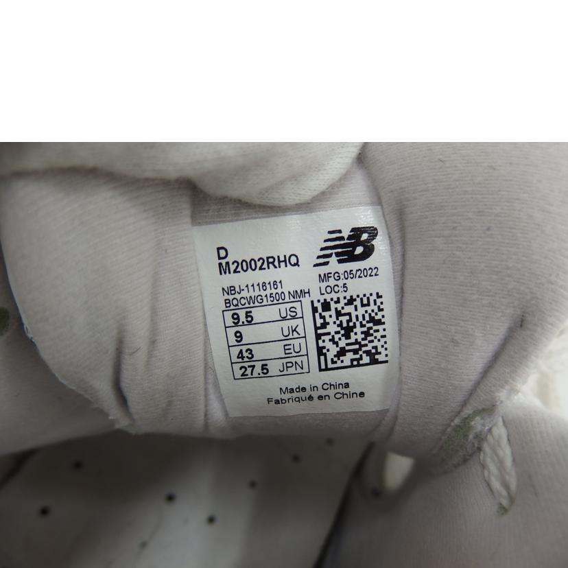 New Balance ニューバランス/New Balance2002Rスニーカー/ホワイト×ネイビー//Bランク/82