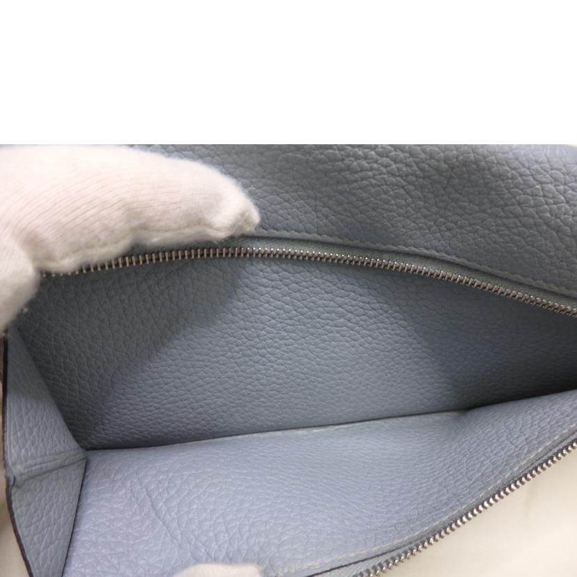 HERMES エルメス/ドゴンGM/シルバー金具/水色系//□P刻*/Bランク/84