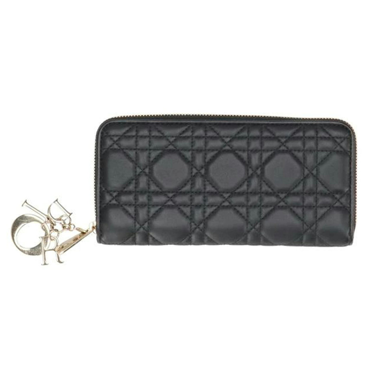 Dior ディオール/レディ ディオール ヴォワヤジュールウォレット/ブラック/S0007ONMJ?M900//43M******/ABランク/40