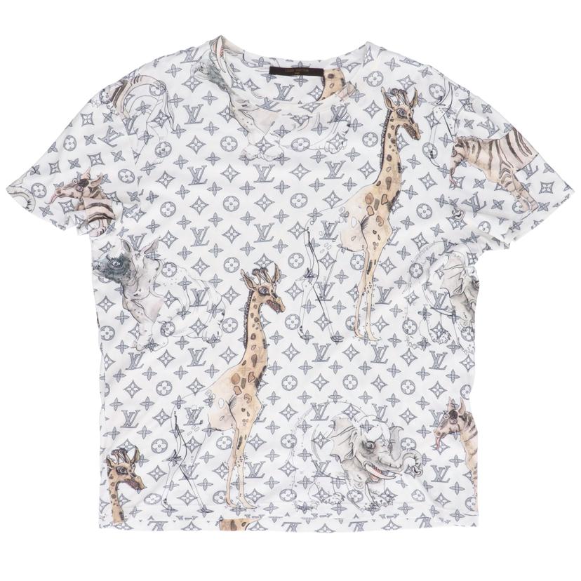 LV ルイヴィトン/LV/モノグラム・アニマルプリントTシャツ/XS/25/ //ABランク/75