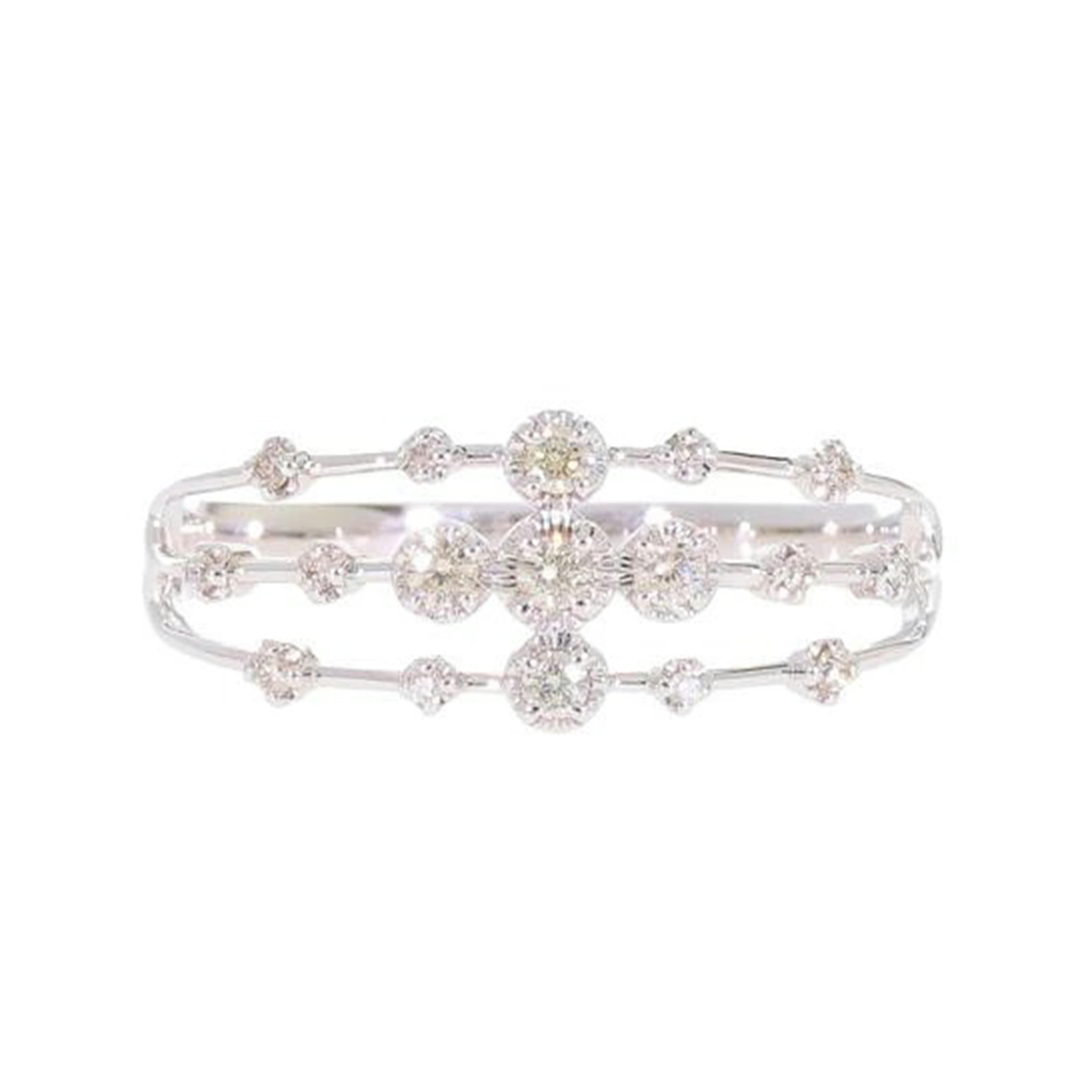 / K18WGダイヤリング0.20ct//ABランク/09