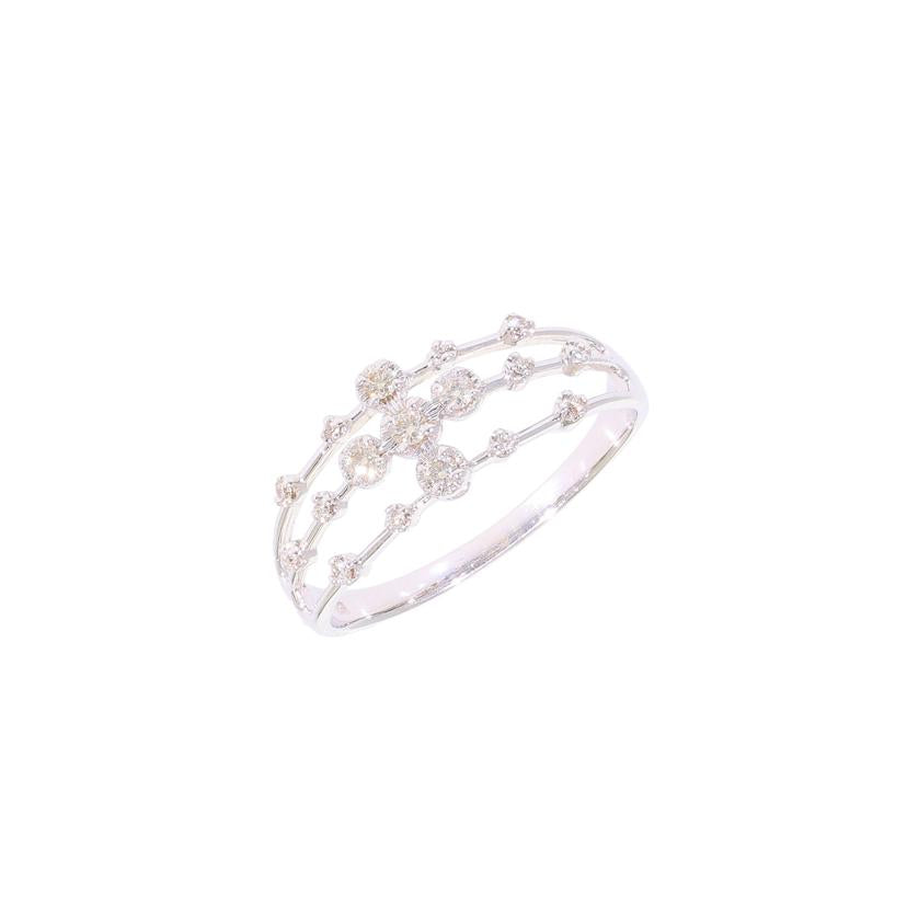 / K18WGダイヤリング0.20ct//ABランク/09