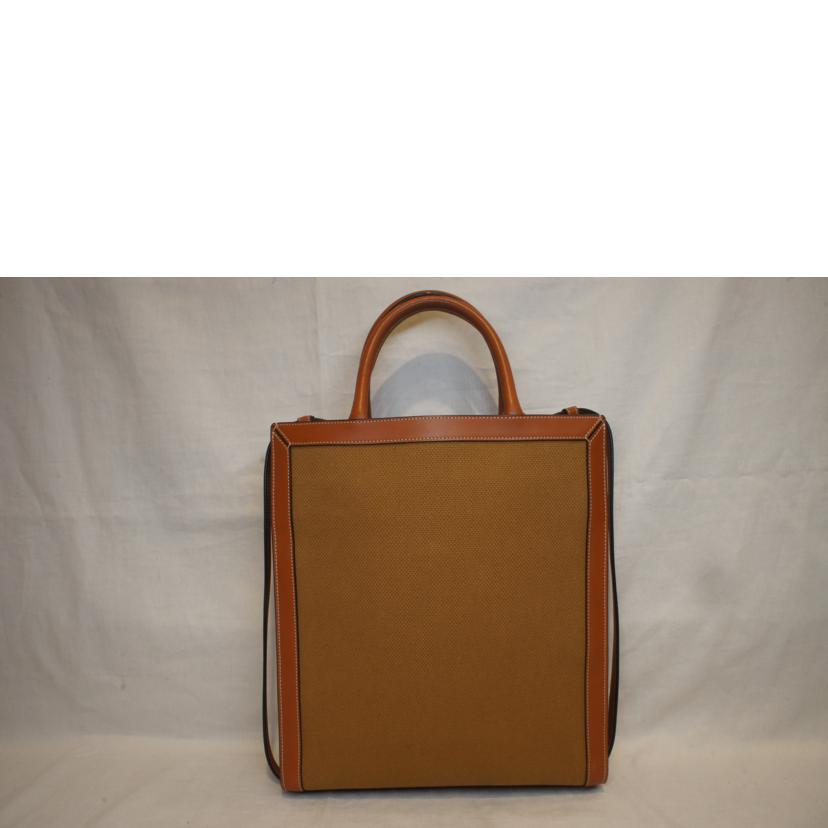 CELINE セリーヌ/バーティカルカバ/キャンバスロゴ/ブラウン//Aランク/92