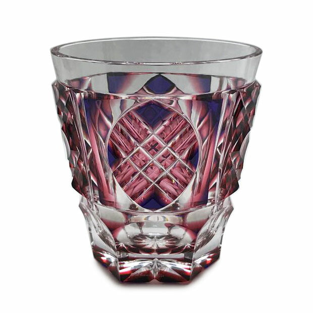 薩摩ガラス工芸 島津磯斉彬竈 薩摩ガラス工芸 島津磯斉彬竈/二色被せガラス タンブラー//Aランク/51