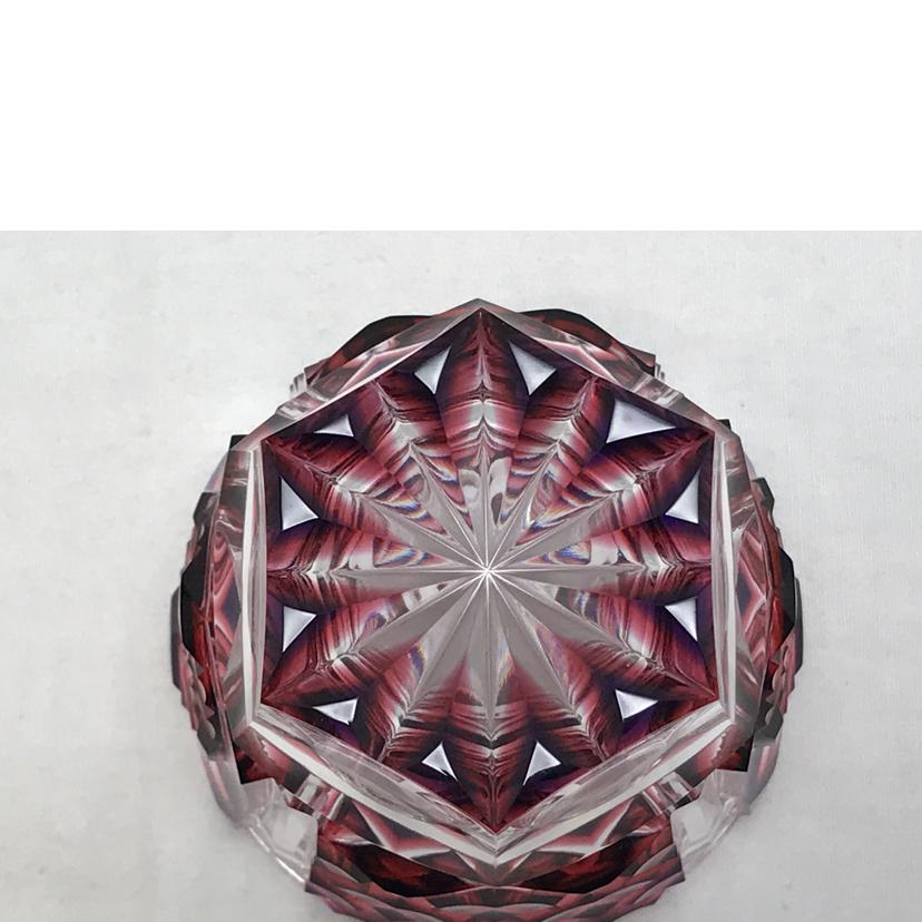 薩摩ガラス工芸 島津磯斉彬竈 薩摩ガラス工芸 島津磯斉彬竈/二色被せガラス タンブラー//Aランク/51