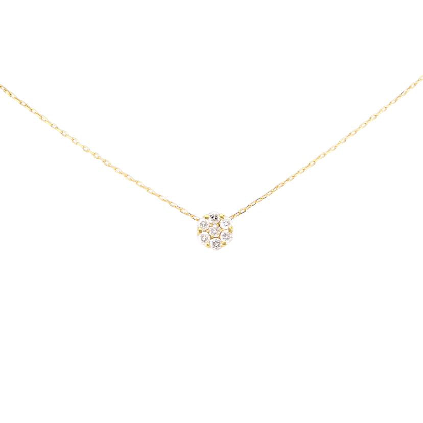 / K18ダイヤネックレス0.10ct//Aランク/76