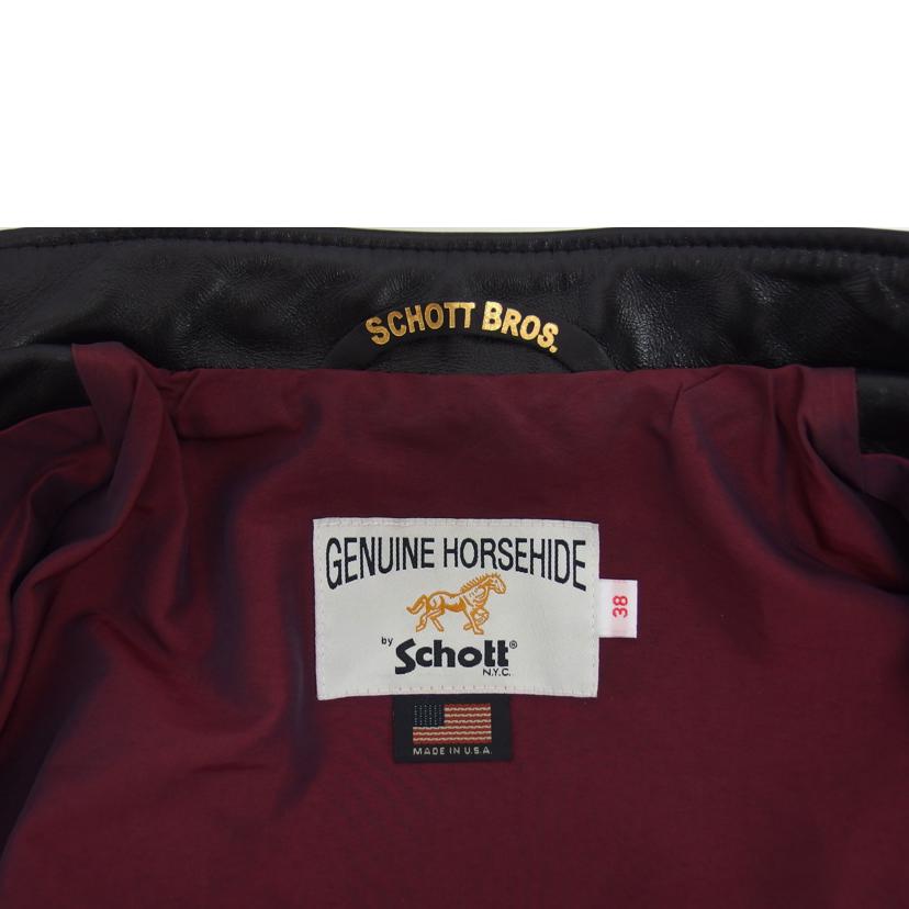 SCHOTT ショット/HORES HIDE CAFE RACER/ライダースジャケット/7823950088//641XXH/Aランク/04