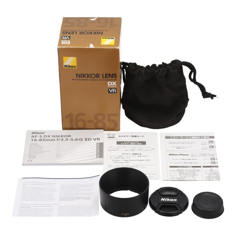 Nikon ニコン /交換レンズ/16-85mm/AF-S DX16-85mm f3.5-5.6G ED VR//22269444/ABランク/22