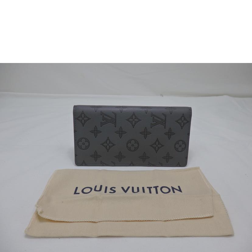LV ルイヴィトン/ポルトフォイユ・ブラザ/モノグラム・シャドウ/グレー/M81335//RFI****/Aランク/84