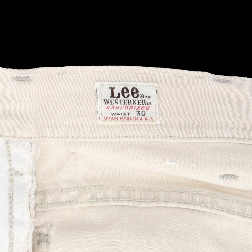 Lee リー/70's/WESTERNERパンツ/ホワイト/w30/ウエスターナー//Bランク/24