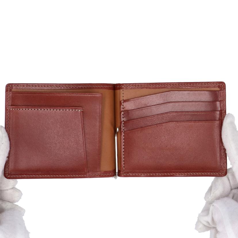 MARGARET HOWELL idea マーガレットハウエルアイデア/エージングエフェクト札ばさみ型折り財布/MHMW4BS3-22//Aランク/09