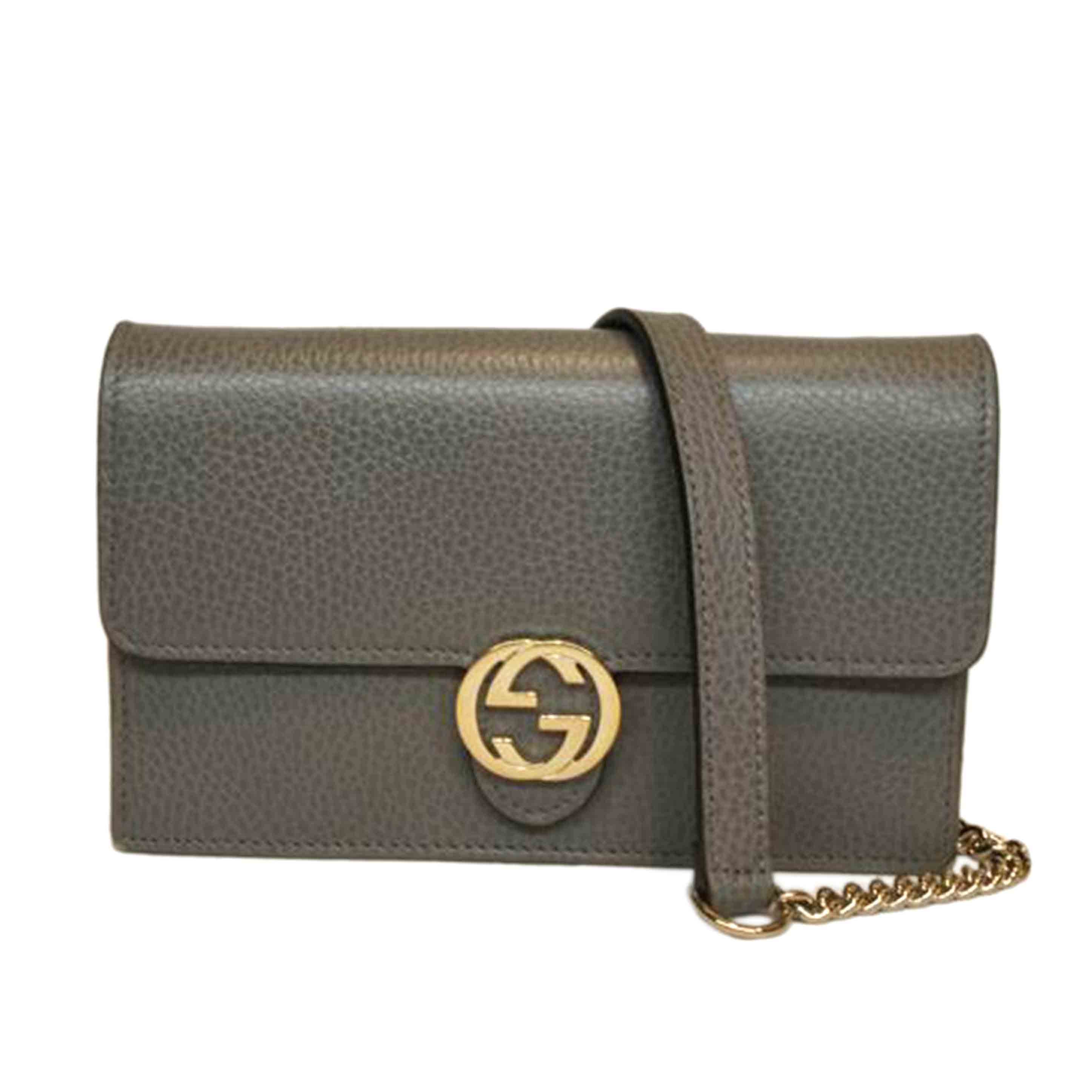 GUCCI グッチ/インターロッキングG/チェーンショルダーウォレット/510314//095*/ABランク/92