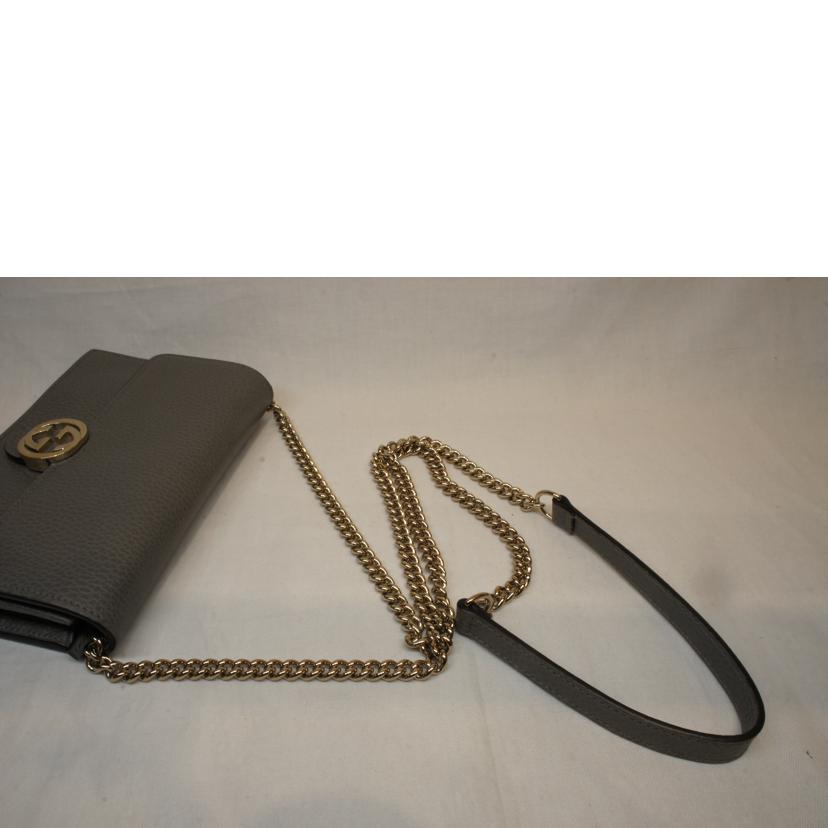 GUCCI グッチ/インターロッキングG/チェーンショルダーウォレット/510314//095*/ABランク/92