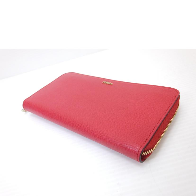 FURLA フルラ/ラウンドファスナー長財布/レッド//Aランク/88