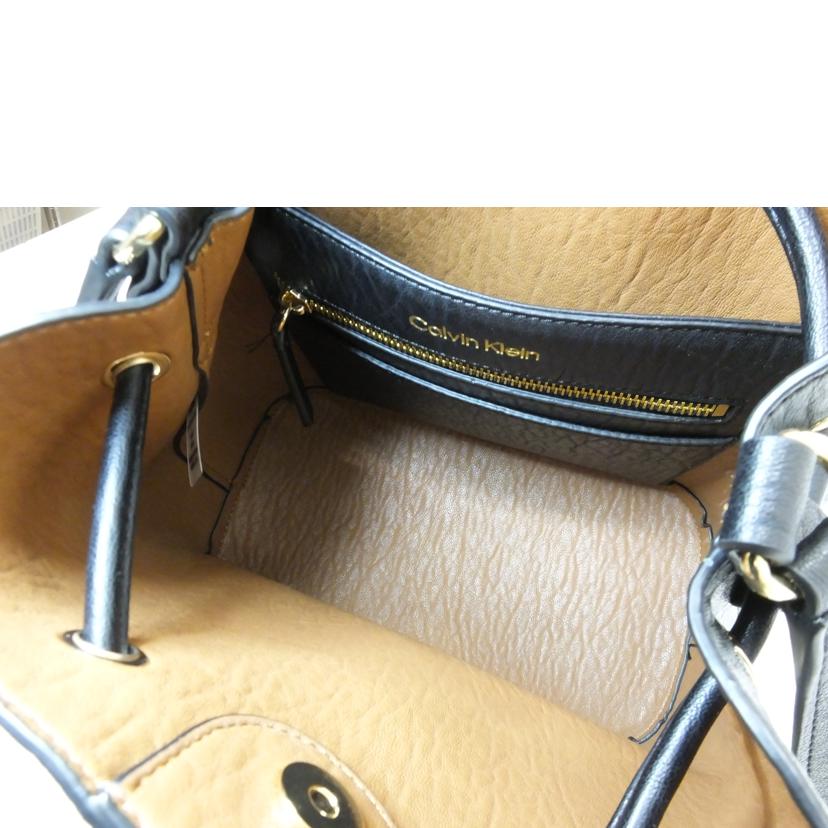 Calvin Klein カルバンクライン/レザーバケットバッグ//ABランク/88