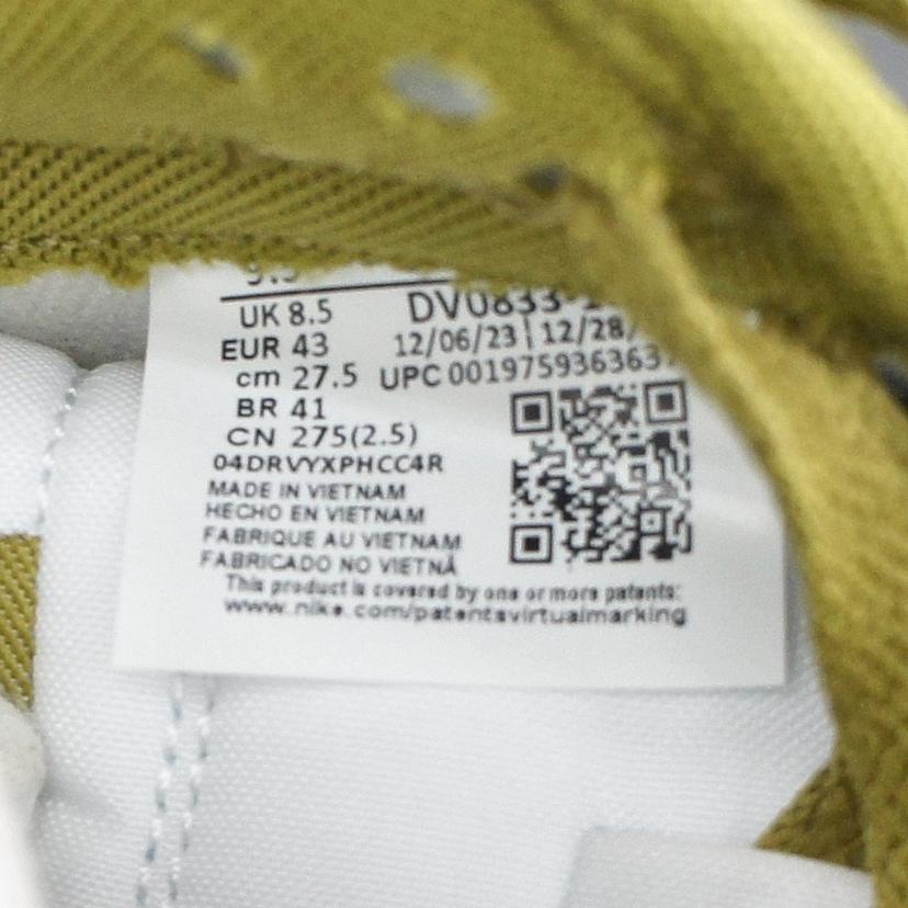 NIKE ナイキ/ダンクローレトロ/白×カーキー/DV0833 105//Aランク/93