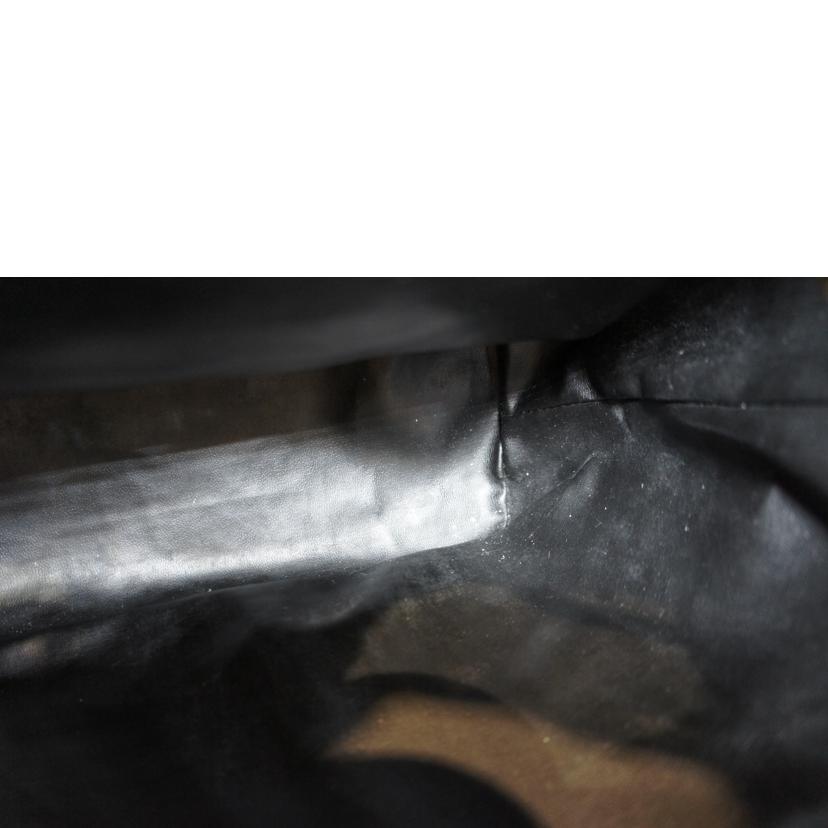 CHANEL シャネル/ダブルココマークラムスキンリュックブラック/ゴールド金具//278****/ABランク/92