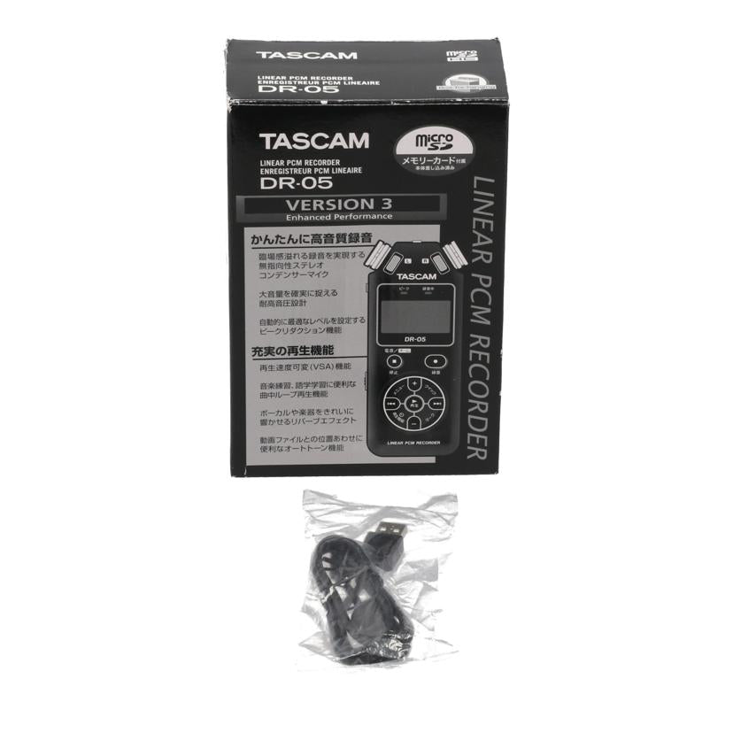 TASCAM タスカム/PCMレコーダー/DR-05 VER3//2271948/Bランク/69