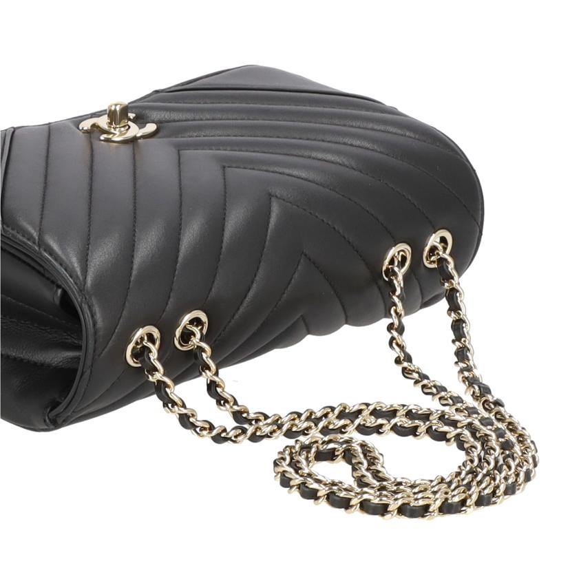 CHANEL シャネル/Vステッチ チェーンショルダー ターンロック/A91586//247*****/Aランク/67