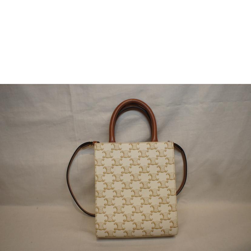 CELINE セリーヌ/スモールバーティカルカバ/ホワイト//Aランク/92