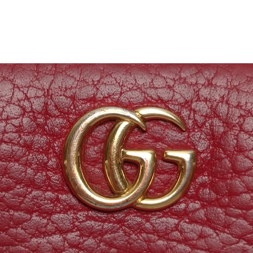 GUCCI グッチ/GGマーモント ラウンドファスナー長財布/456117//496***/Bランク/52