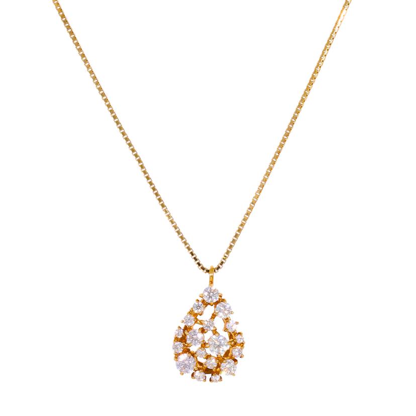 / K18ダイヤネックレス0.44ct//Aランク/05