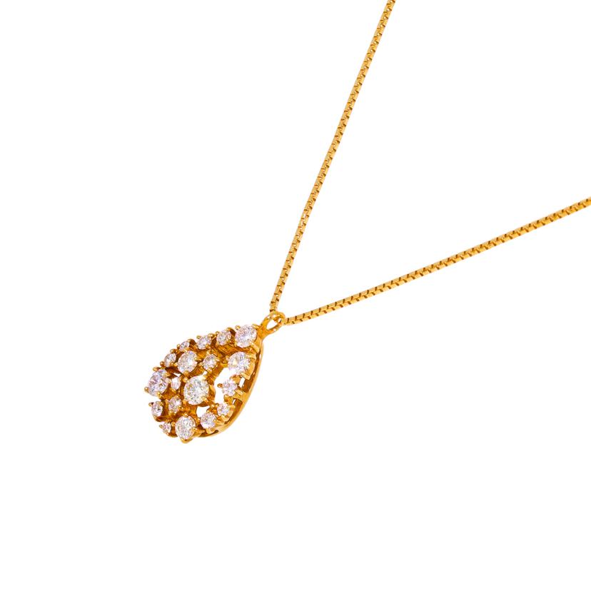 / K18ダイヤネックレス0.44ct//Aランク/05