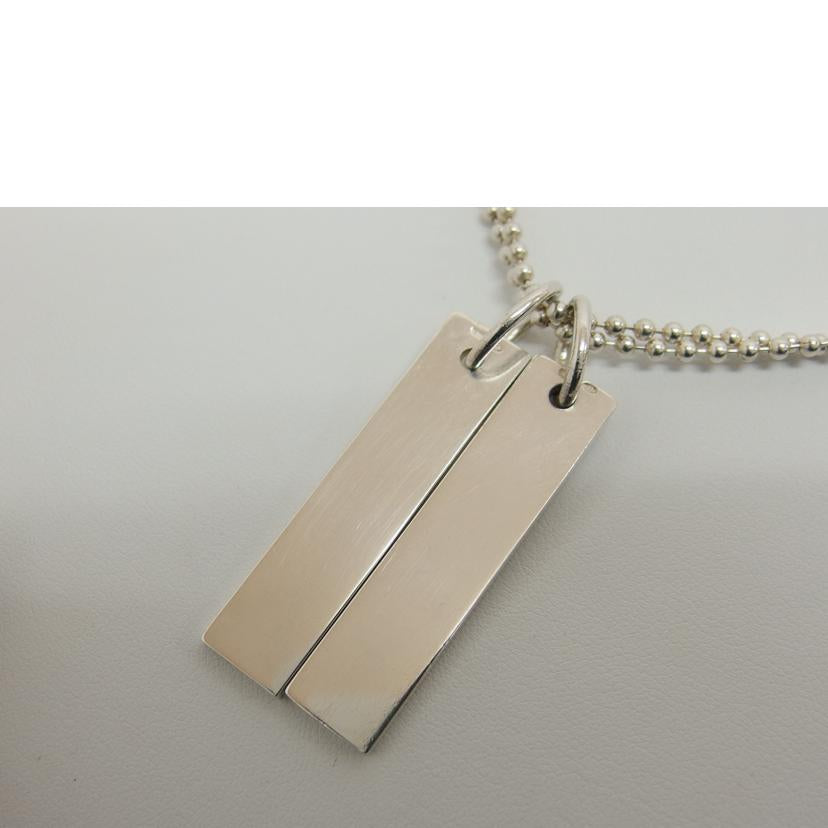 GUCCI グッチ/ロゴプレート ダブルボールチェーンNC/925//Bランク/04