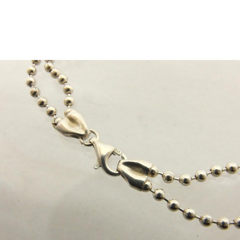 GUCCI グッチ/ロゴプレート ダブルボールチェーンNC/925//Bランク/04