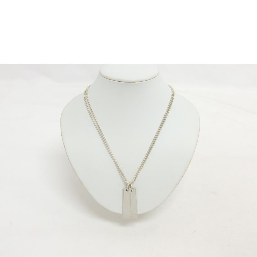 GUCCI グッチ/ロゴプレート ダブルボールチェーンNC/925//Bランク/04