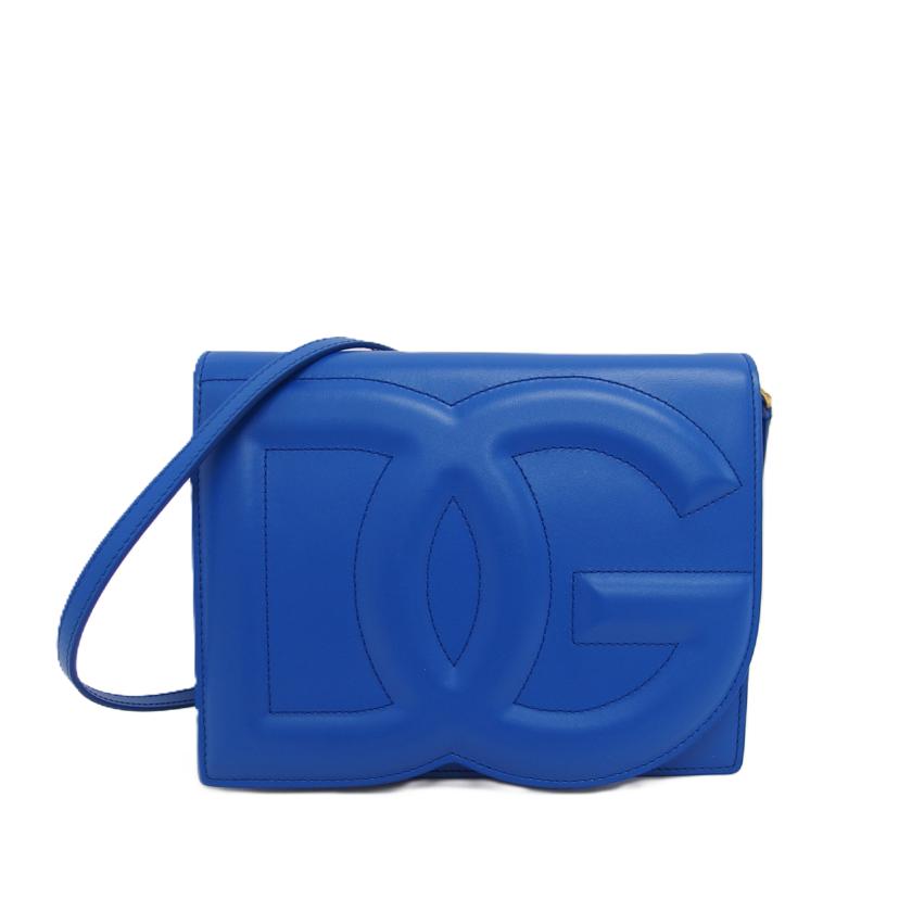 DOLCE&GABBANA ドルチェアンドガッバーナ/ロゴエンボスド ショルダーバッグ/ブルー/BB7287//ABランク/04