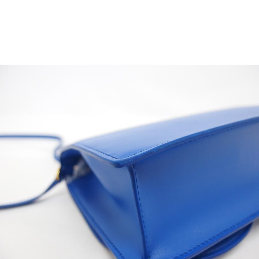 DOLCE&GABBANA ドルチェアンドガッバーナ/ロゴエンボスド ショルダーバッグ/ブルー/BB7287//ABランク/04