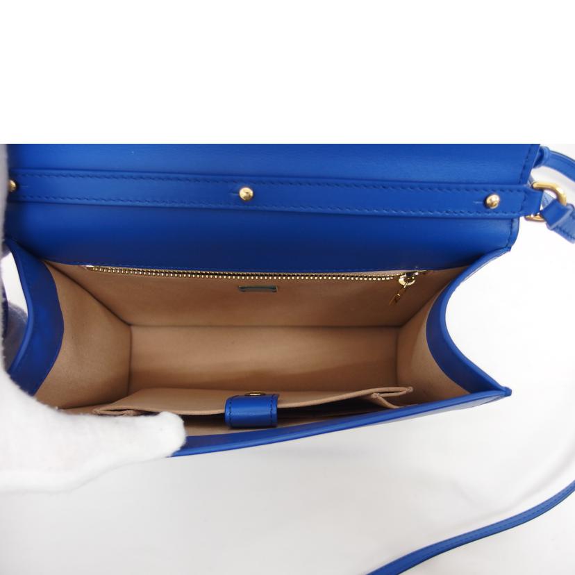 DOLCE&GABBANA ドルチェアンドガッバーナ/ロゴエンボスド ショルダーバッグ/ブルー/BB7287//ABランク/04