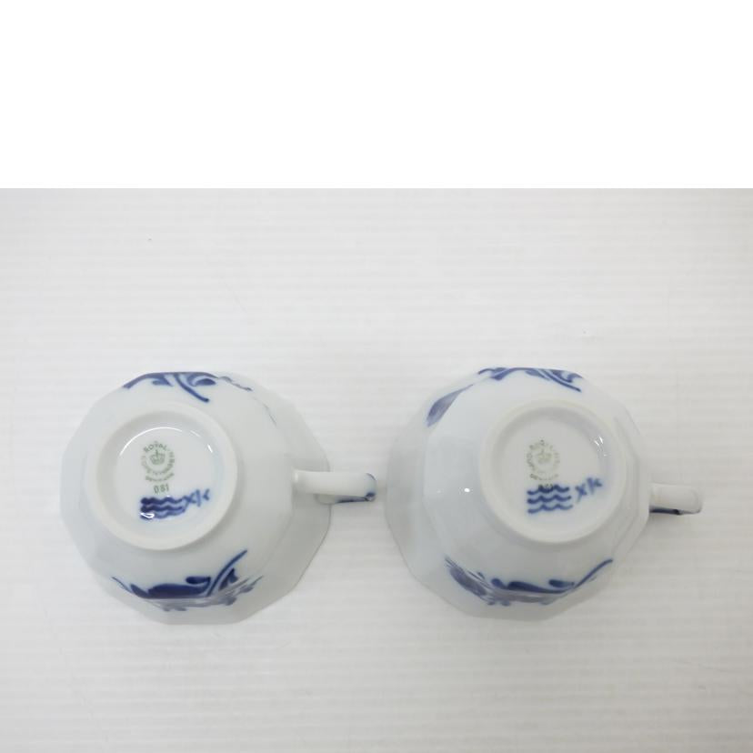 ROYAL COPENHAGEN ロイヤルコペンハーゲン/ペアカップ&ソーサー/ブルーフラワーアンギュラー//ABランク/88