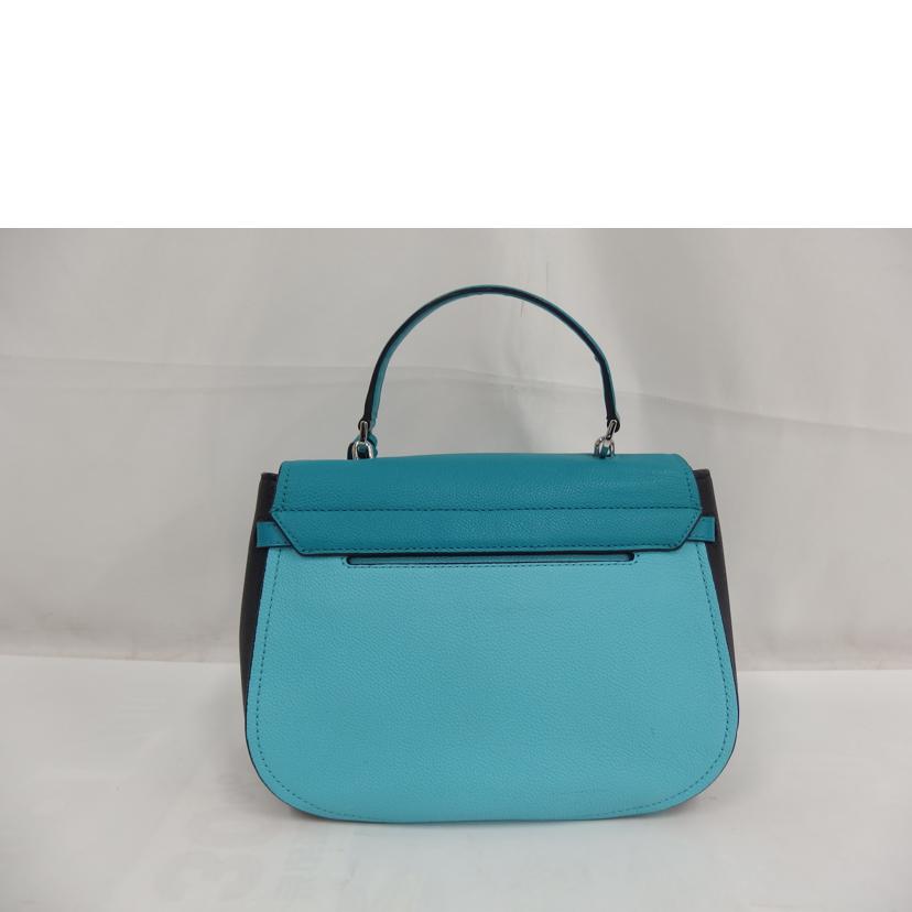 MICHAEL KORS マイケルコース/グレインレザーショルダーバック/ブルー//ABランク/82