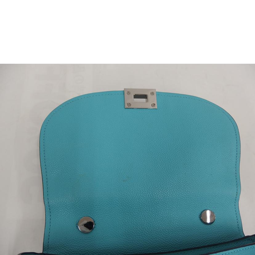 MICHAEL KORS マイケルコース/グレインレザーショルダーバック/ブルー//ABランク/82