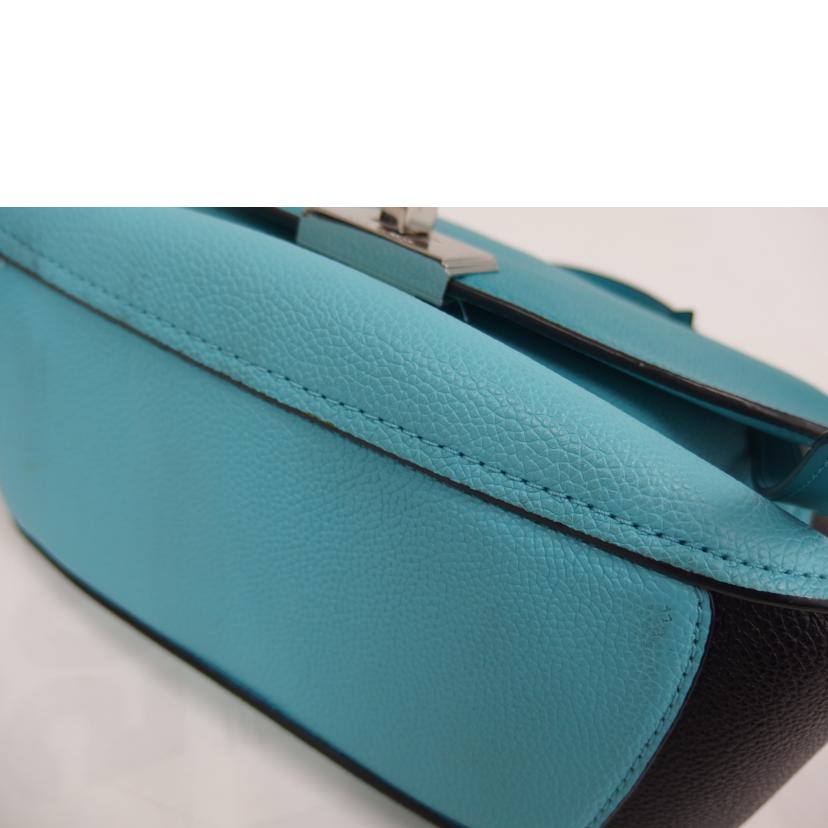 MICHAEL KORS マイケルコース/グレインレザーショルダーバック/ブルー//ABランク/82