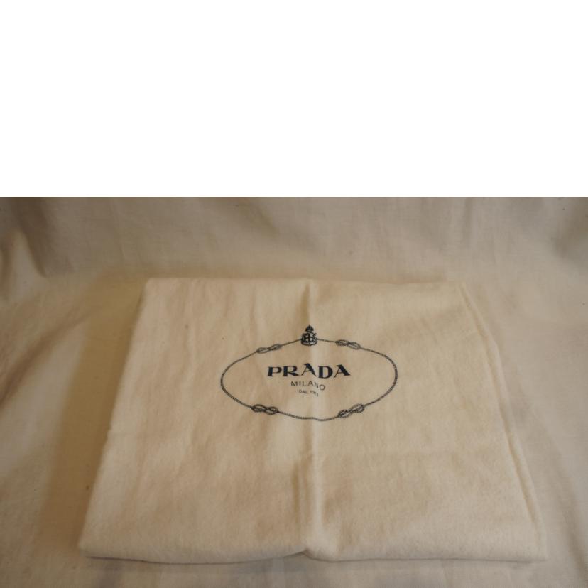 PRADA プラダ/ナイロンスクエアロゴ2Wayショルダー/ブルー//100/ABランク/92