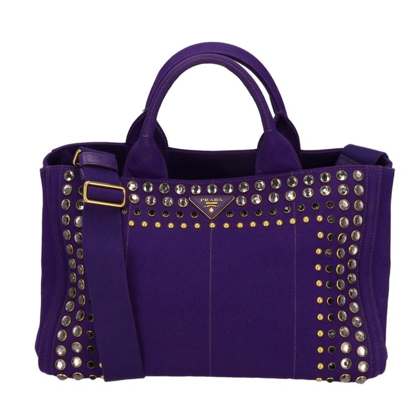 PRADA PRADA/カナパトート ビジュー付/B26420//ABランク/62