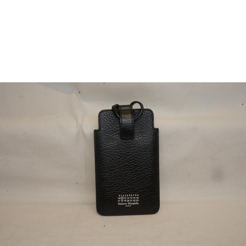 Maison Margiela メゾンマルジェラ/4ステッチレザーポシェット/フォンケースブラック//Aランク/92